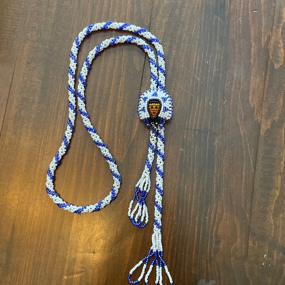 Vintage hand-crafted beaded bolo - Picture 1 of 6